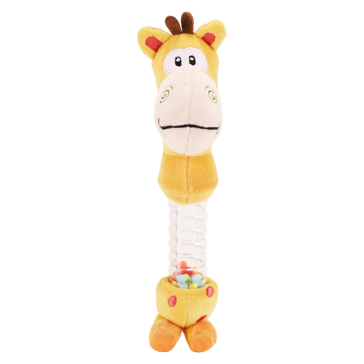 NULUV Giraffe Rattle Toy for Babies, Soft & Lightweight, Sensory & Motor Skill Development, 3+ Months